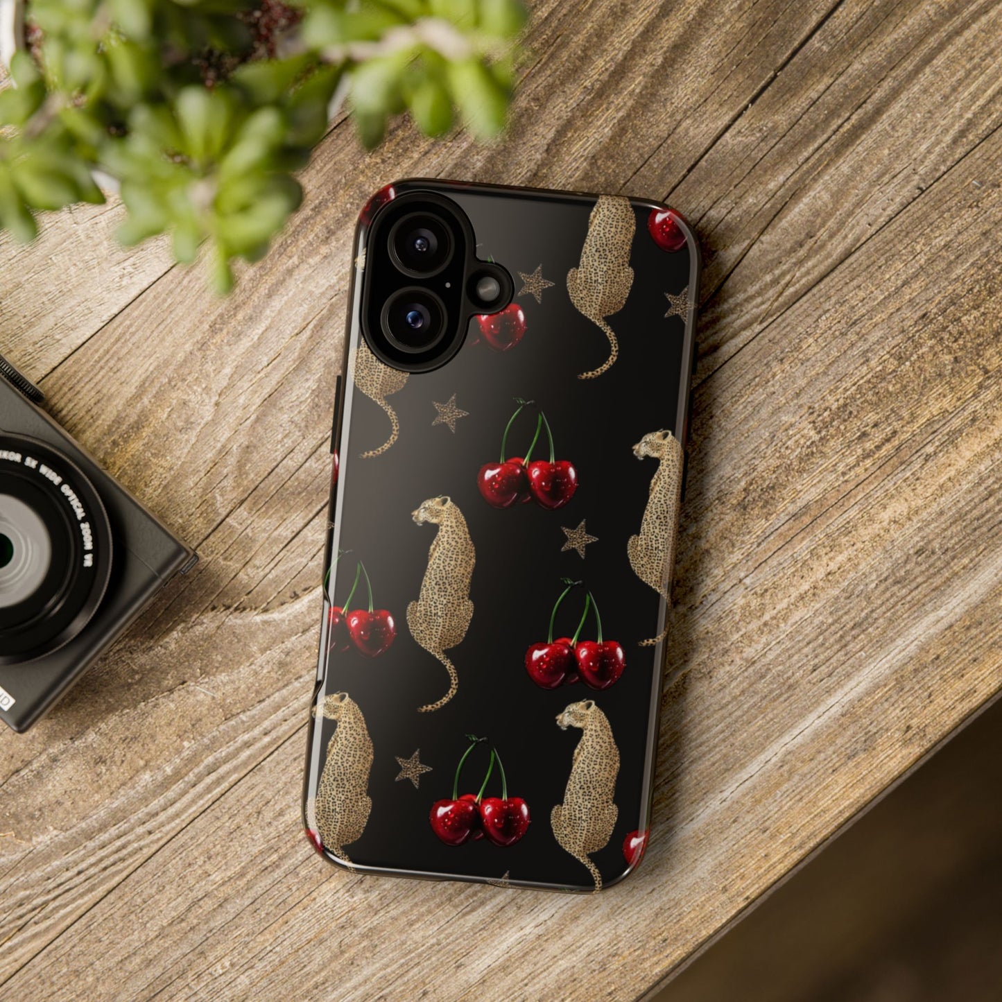 Leopard & Cherry Tough Case