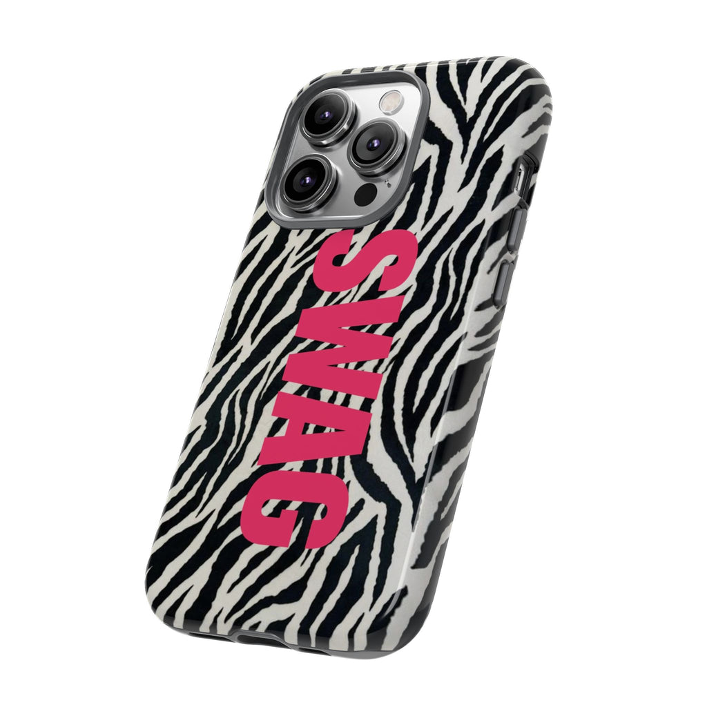 'SWAG' Zebra Print Tough Case