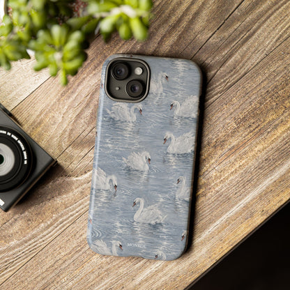 Swan Pattern Tough Case