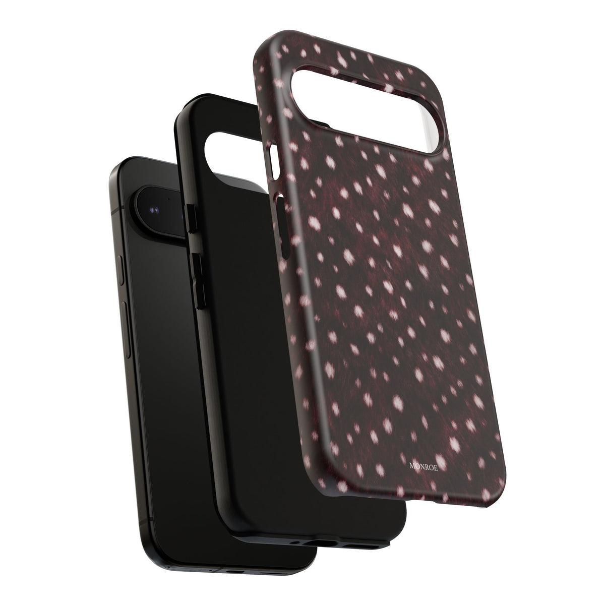 Burgundy Spotted Fur Tough Case