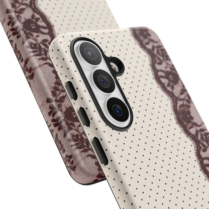Burgundy Lace Edge Tough Case