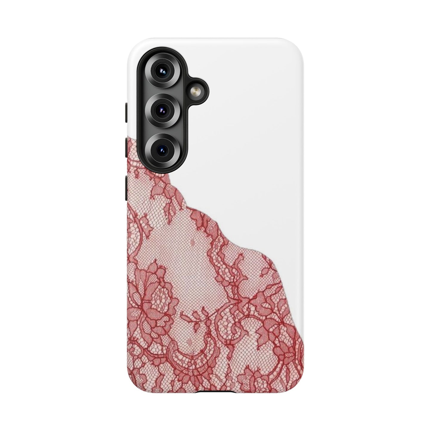 Red Lace Edge Tough Phone Case