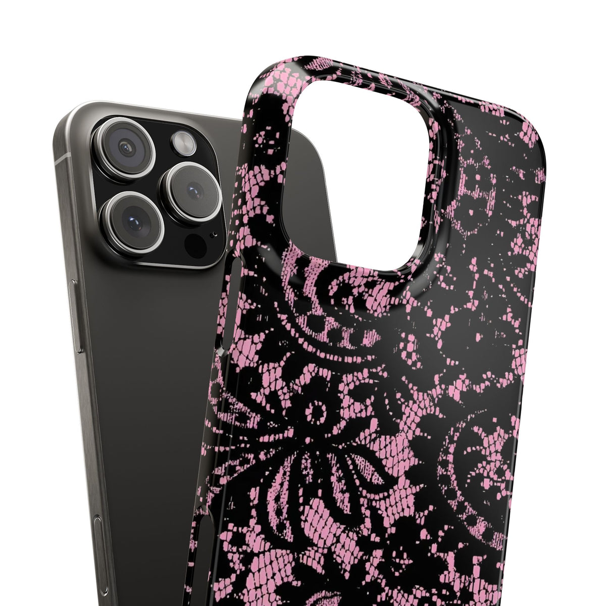Pink Lace Pattern Case