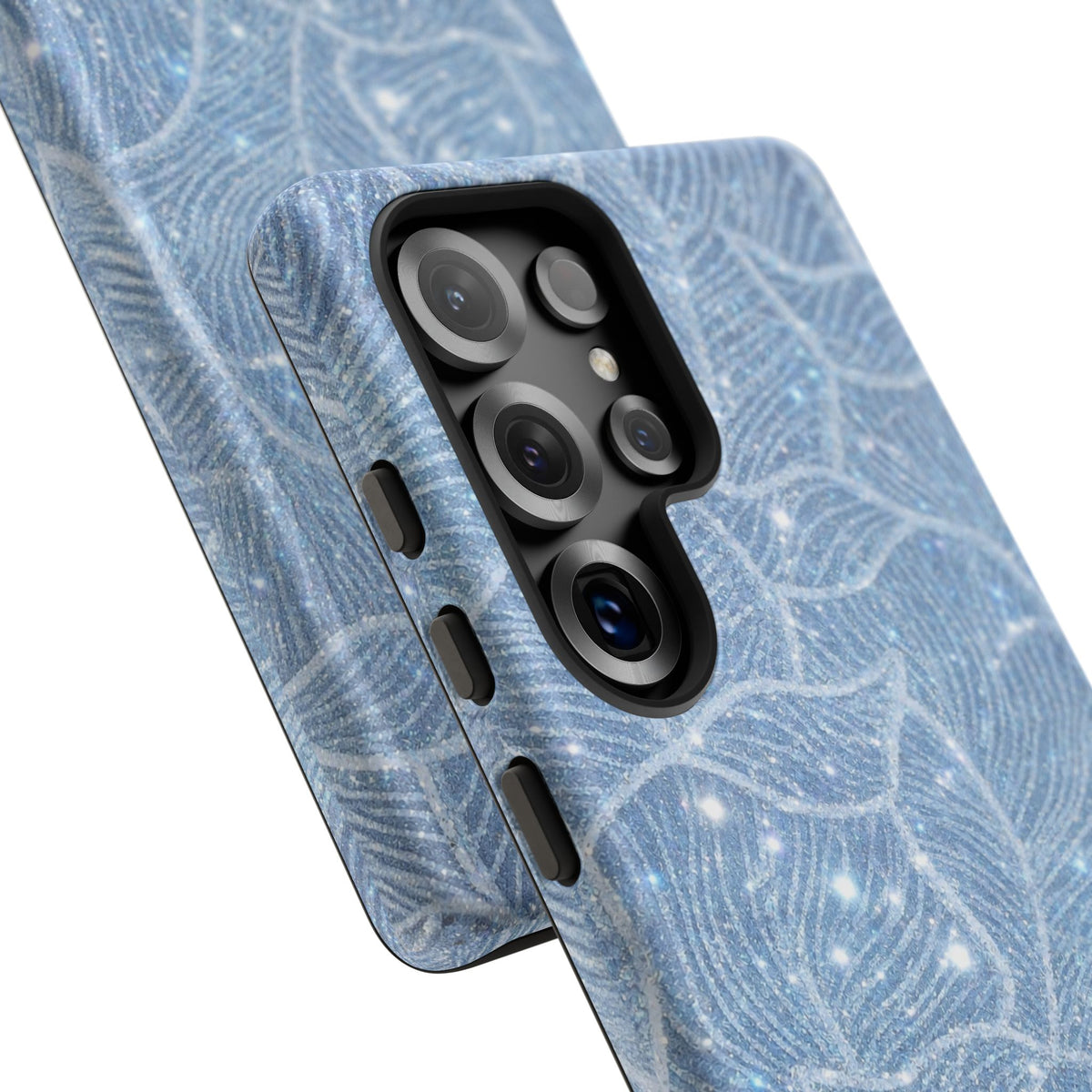 Glacier Blue Floral Tough Case