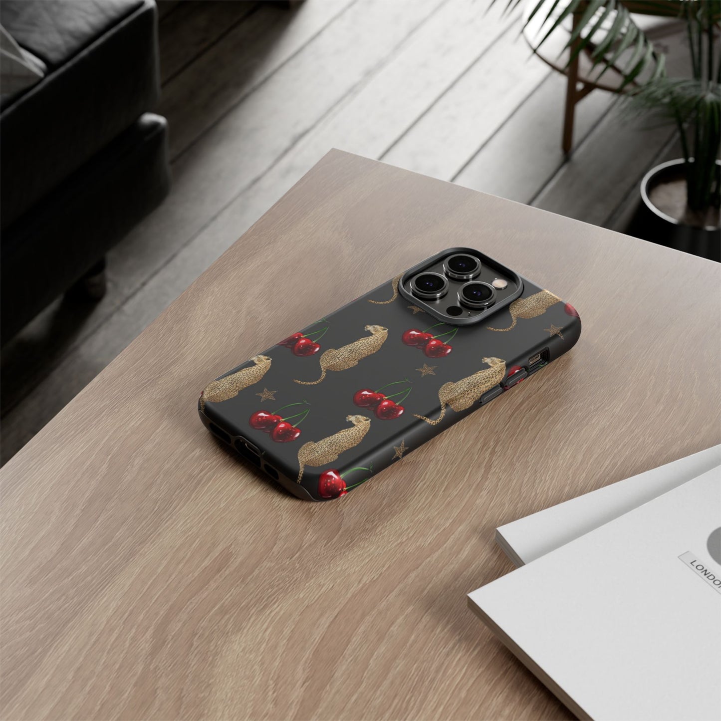 Leopard & Cherry Tough Case