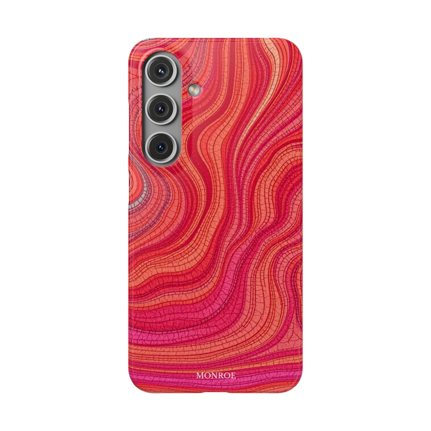 Retro Wavy Red Case