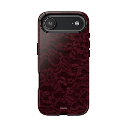Burgundy Lace Tough Case