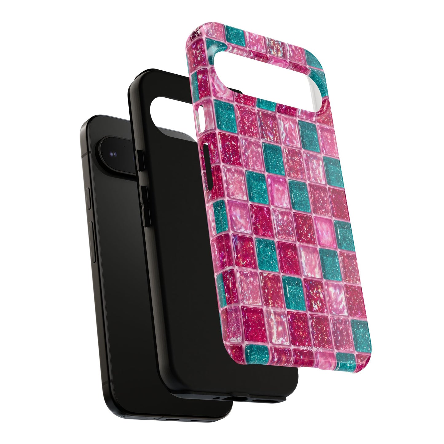 Pink Teal Mosaic Tough Case