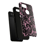 Pink Lace Pattern Tough Phone Case