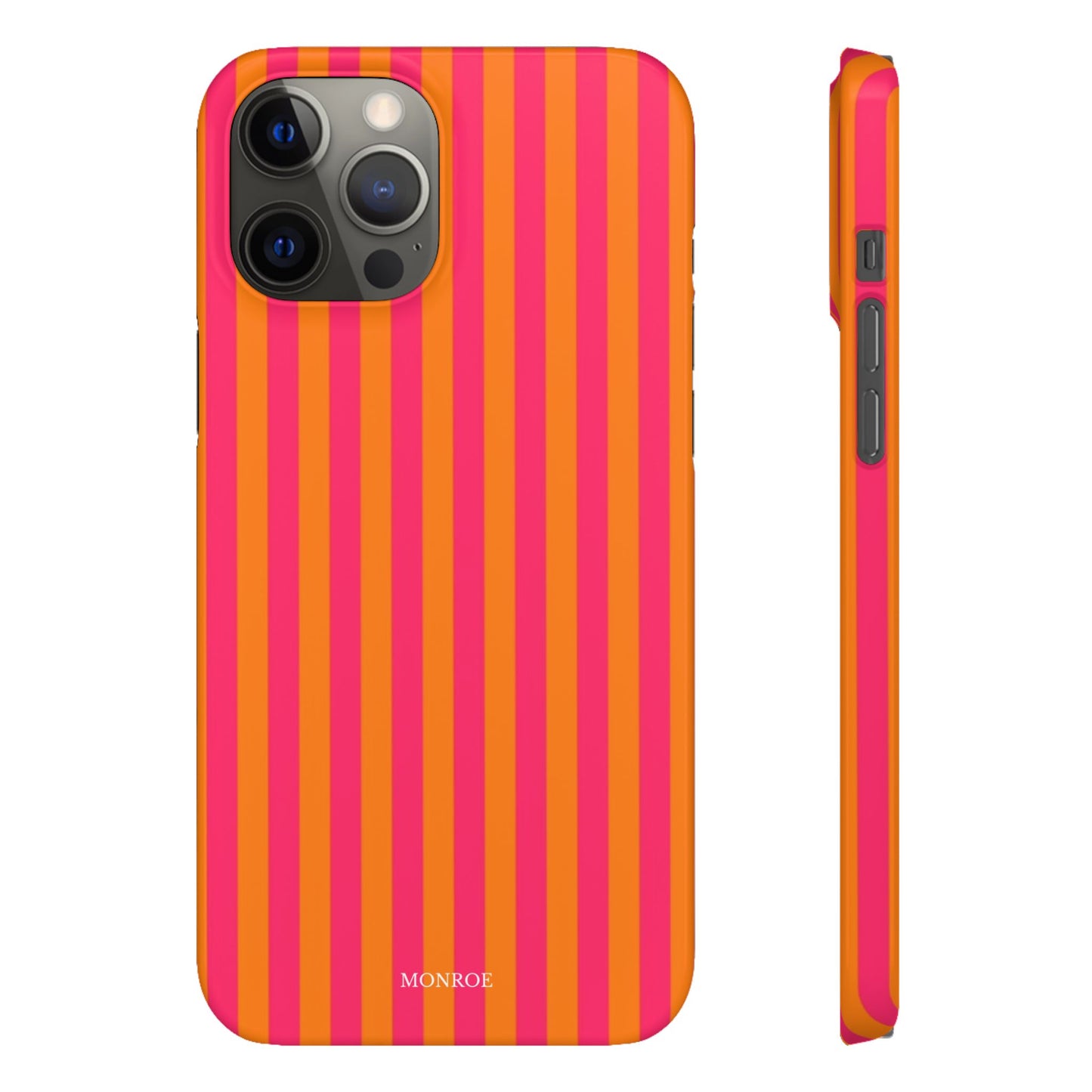 Striped Orange & Pink Case