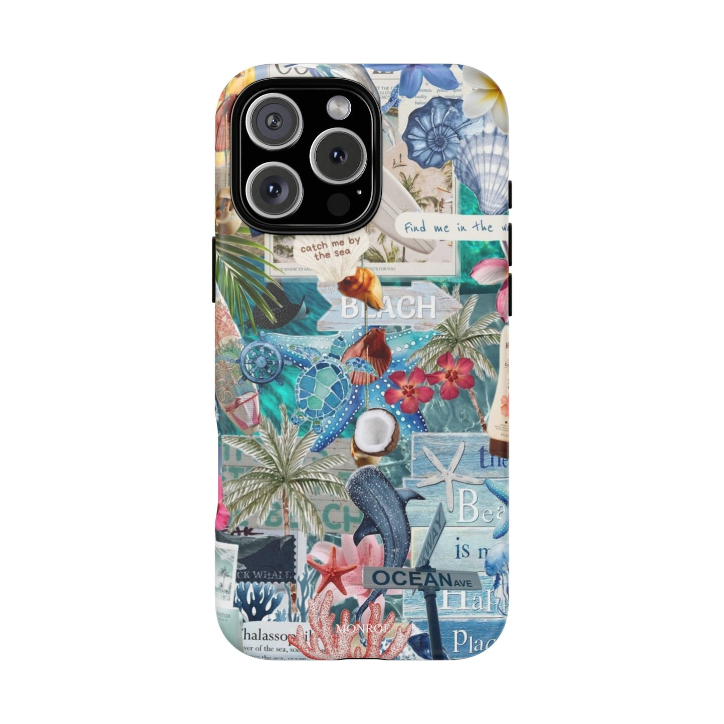 Tropical Beach Collage Tough Case