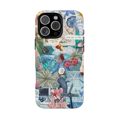 Tropical Beach Collage Tough Case