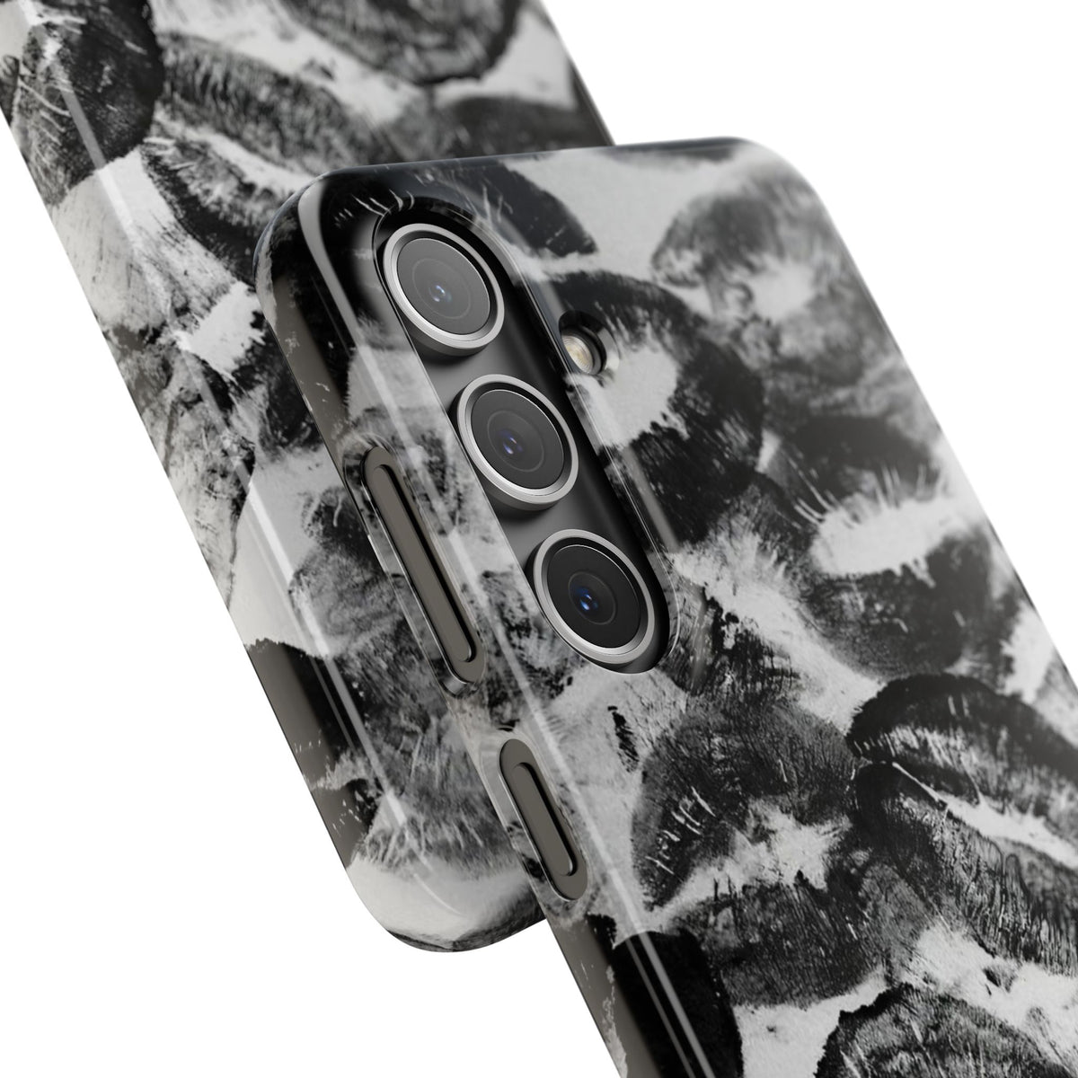 Black & White Kiss Print Case