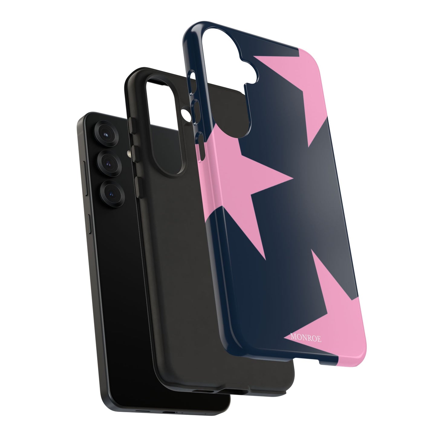 Navy & Pink Star Tough Cover
