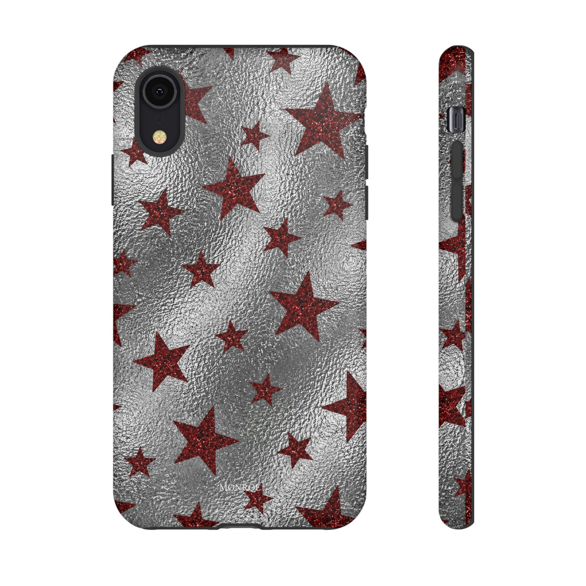 Silver Red Starry Tough Case