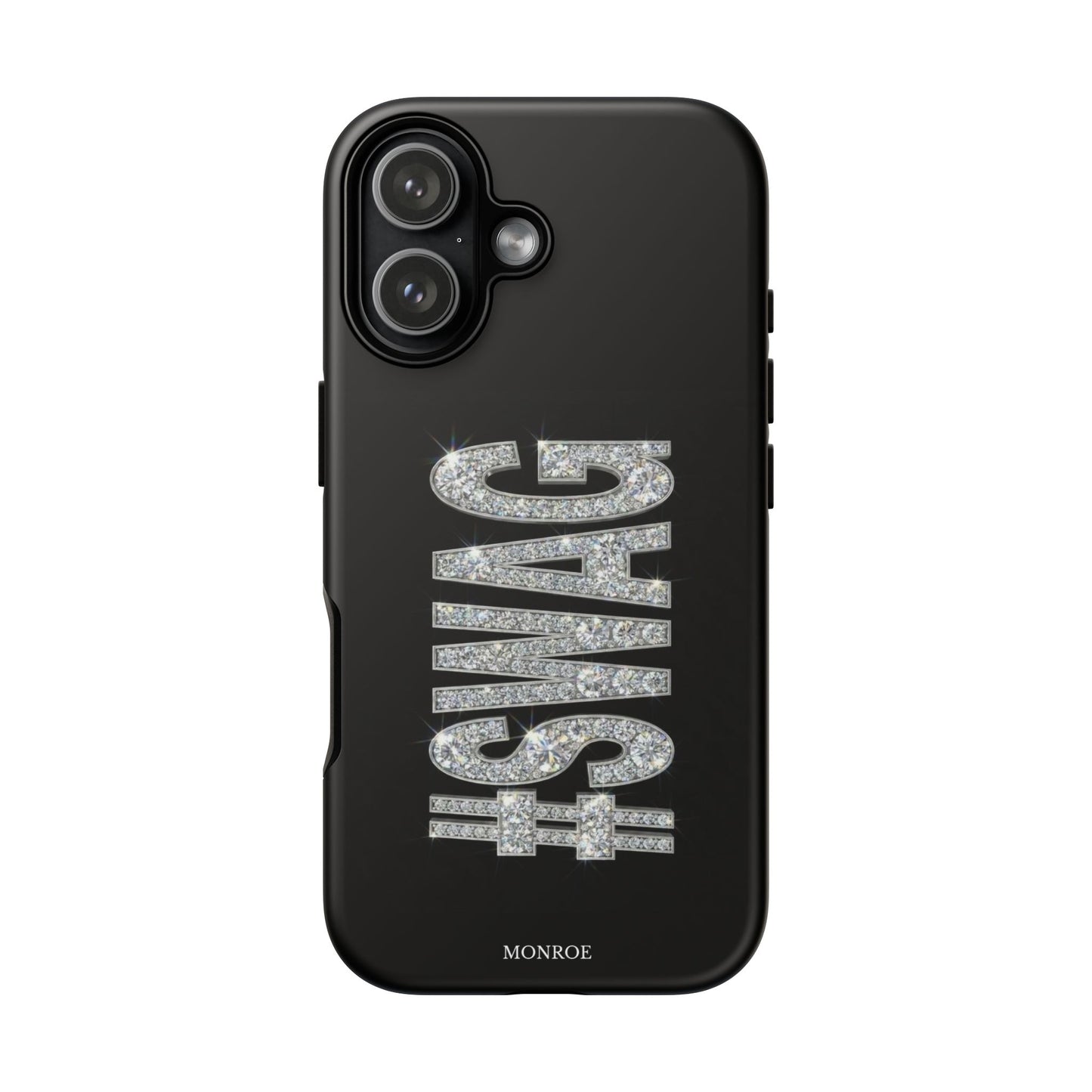 “#SWAG” Black Bling Tough Case