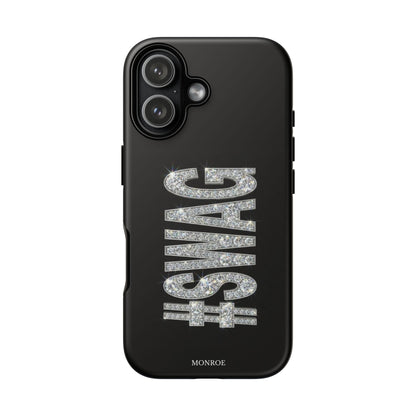 “#SWAG” Black Bling Tough Case