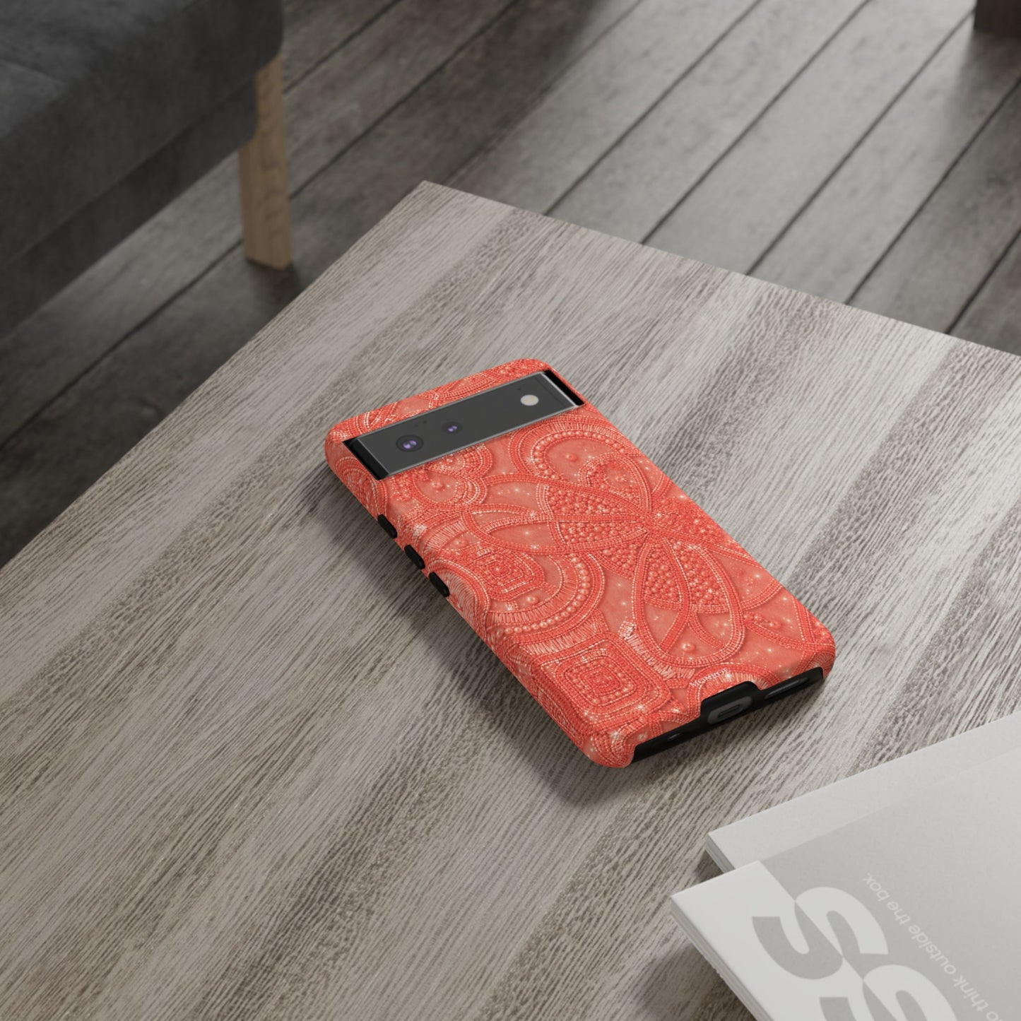 Coral Lace Tough Case