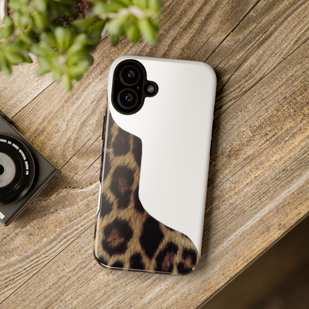 Half Cheetah Print Phone Case