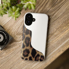 Half Cheetah Print Phone Case