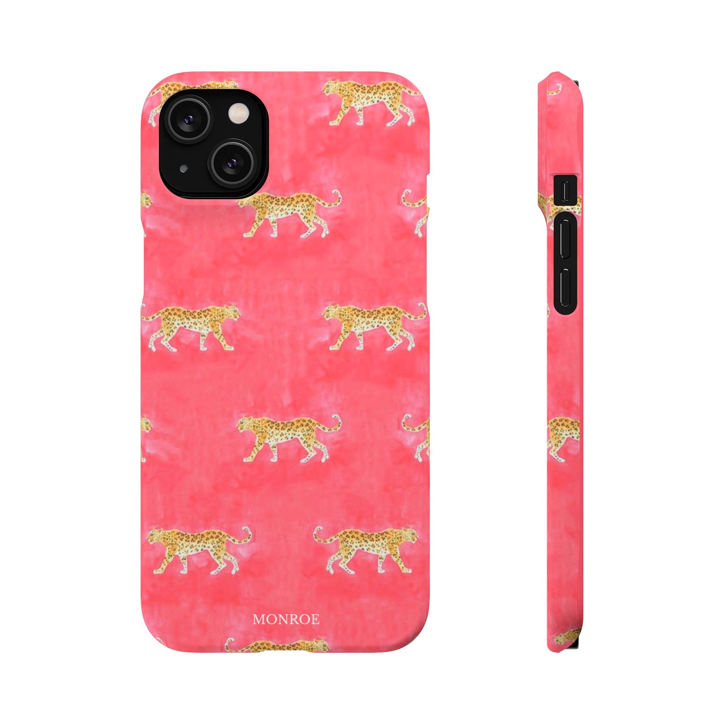 Pink Watercolor Leopard Case