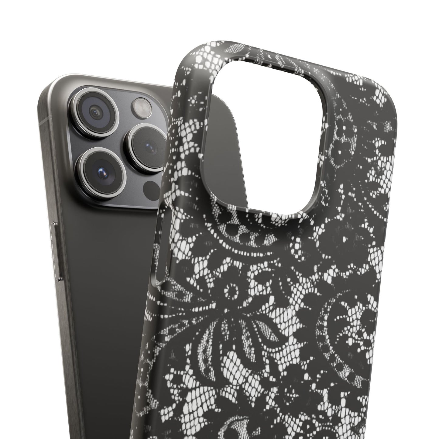 Black Lace Elegant Pattern Case