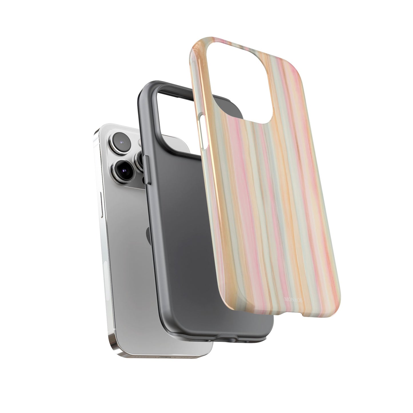 Pastel Watercolor Stripe Tough Case