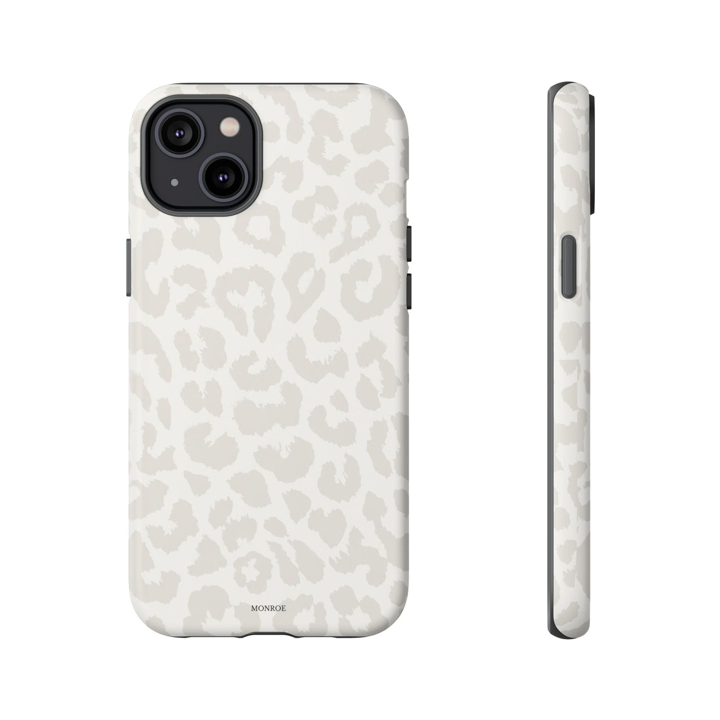 White Leopard Print Tough Case