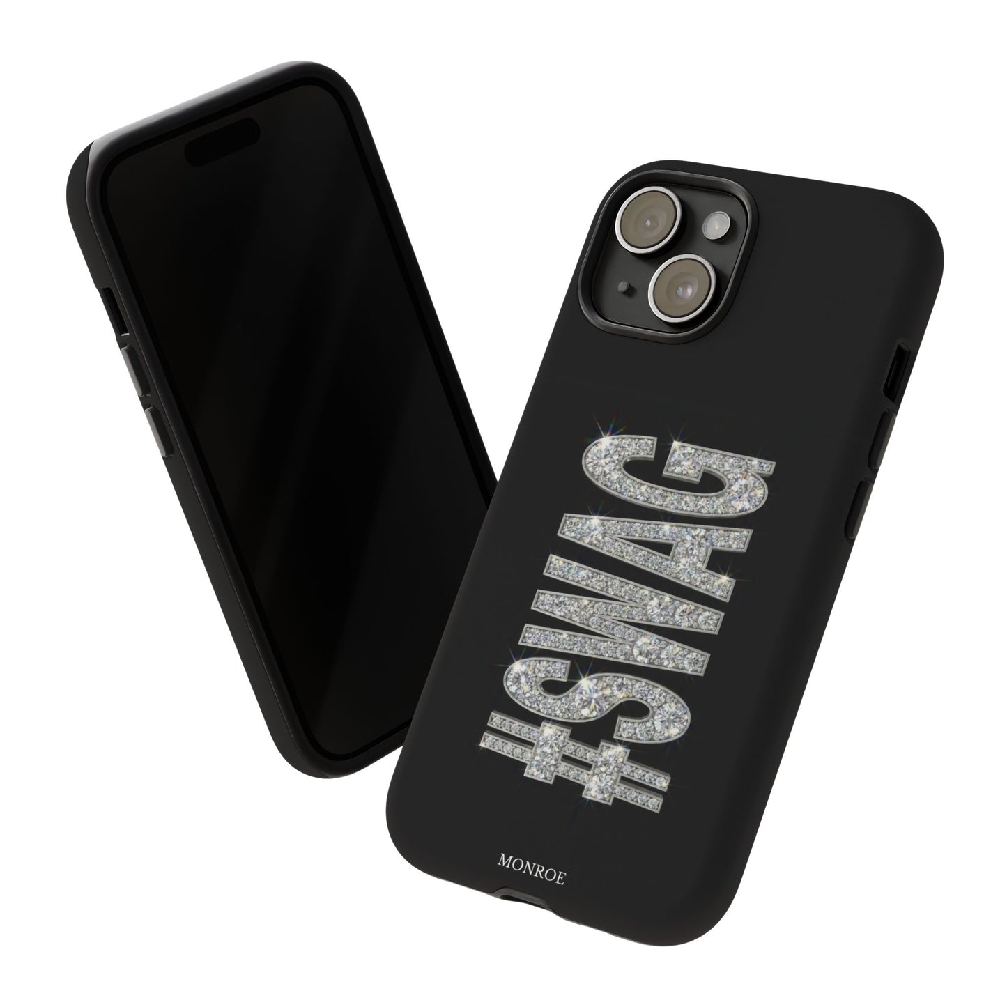 “#SWAG” Black Bling Tough Case