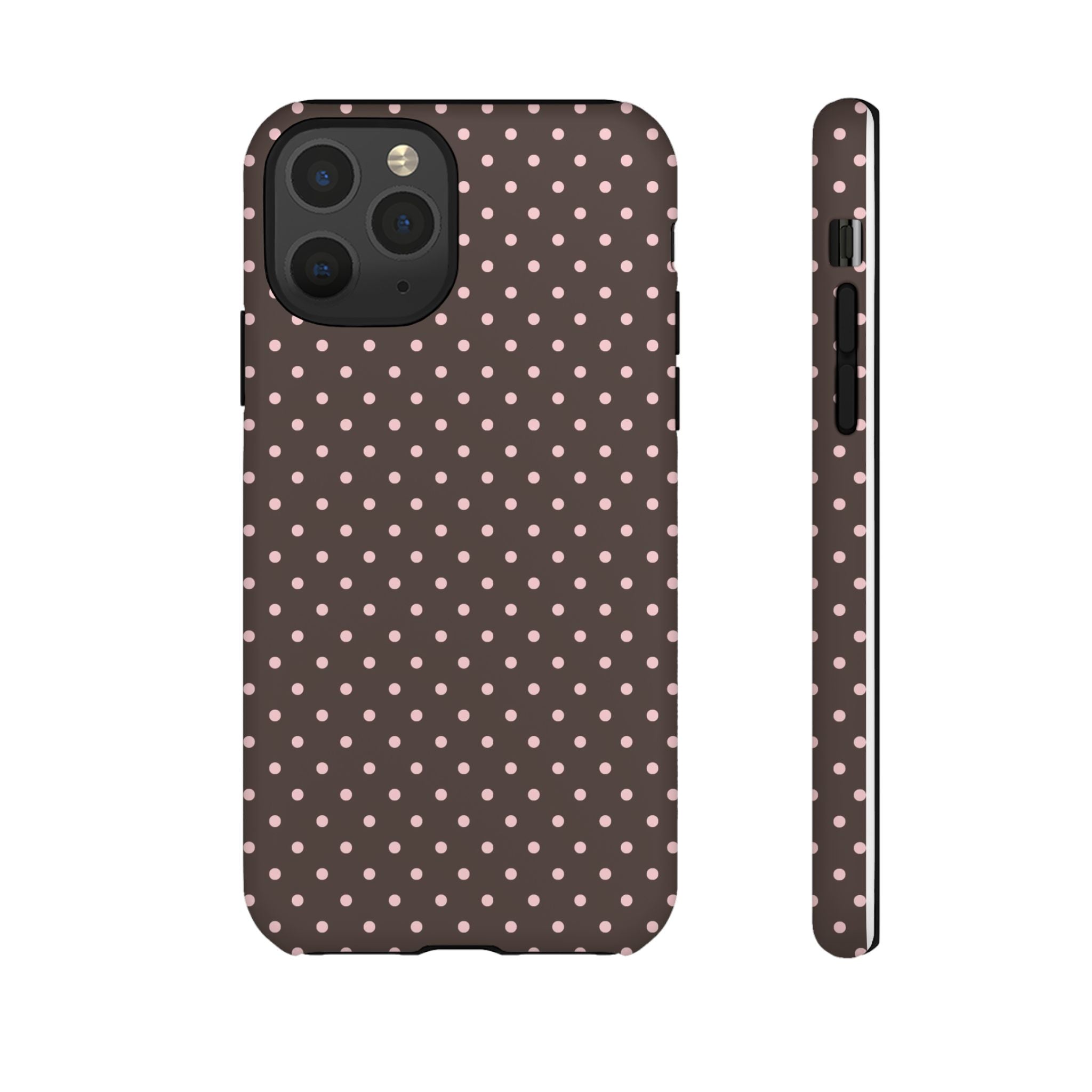 Brown Polka Phone Case