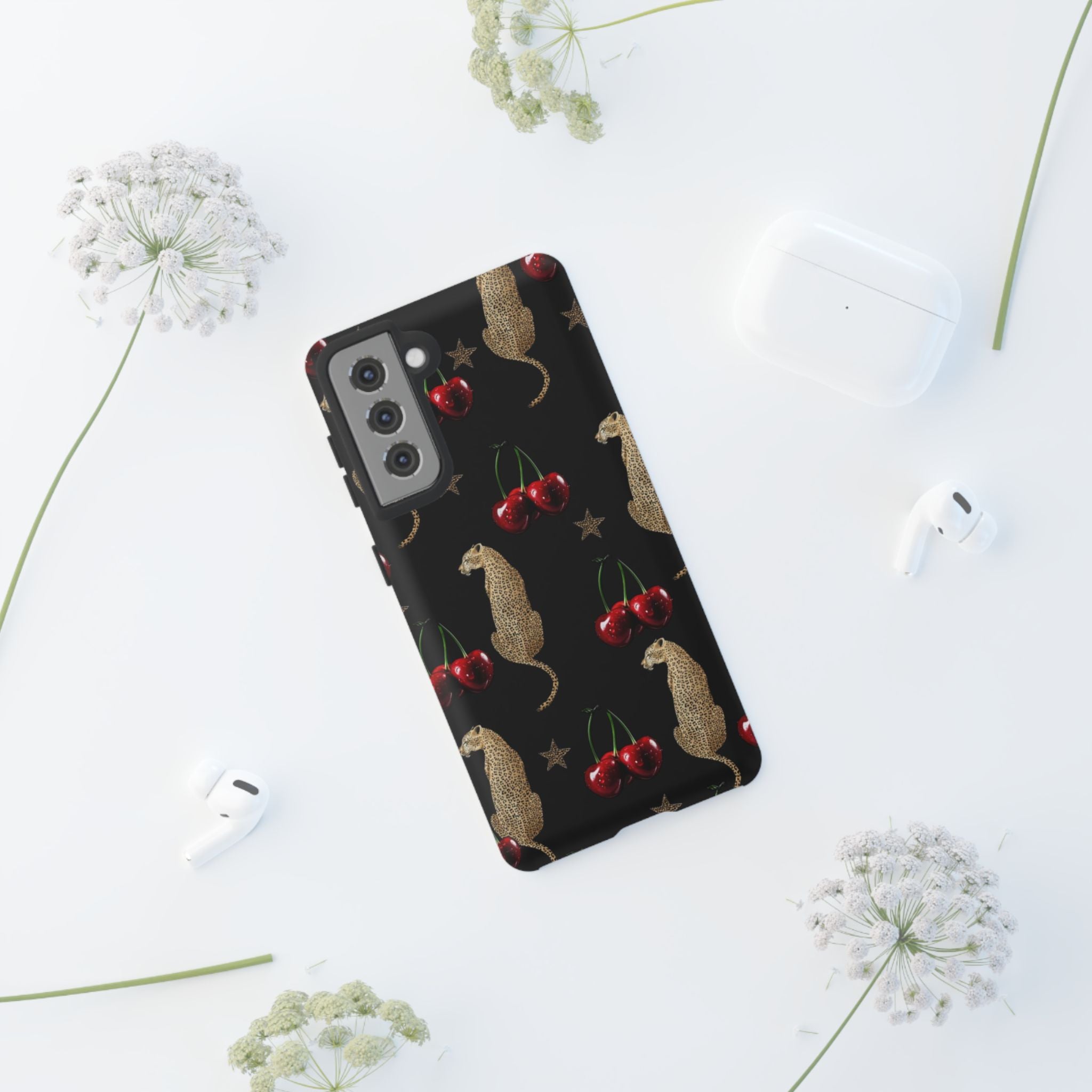 Leopards & Cherries Phone Case