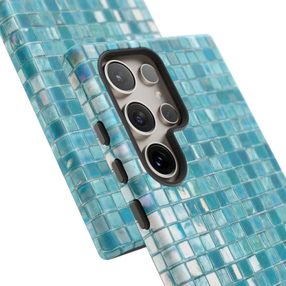Hot Blue Mosaic Tile Tough Case