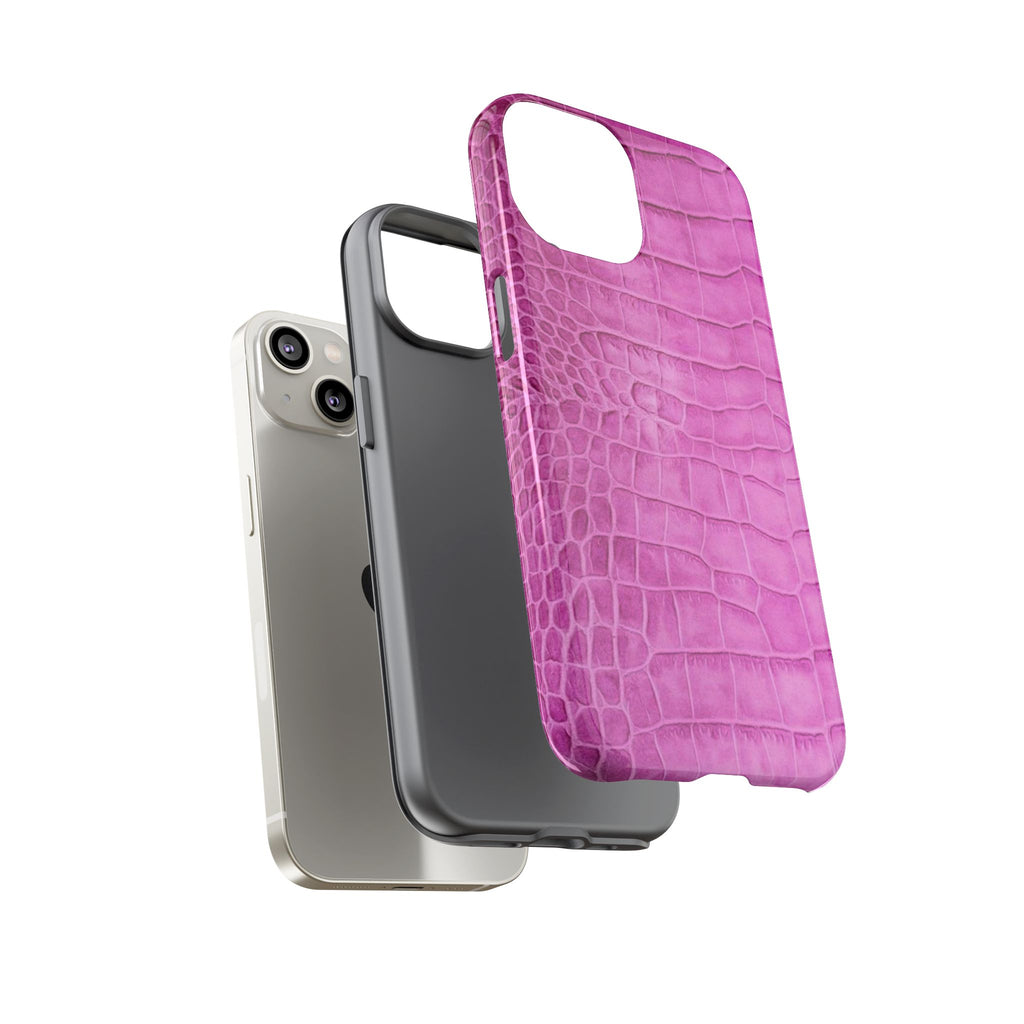 Purple Croc Phone Case