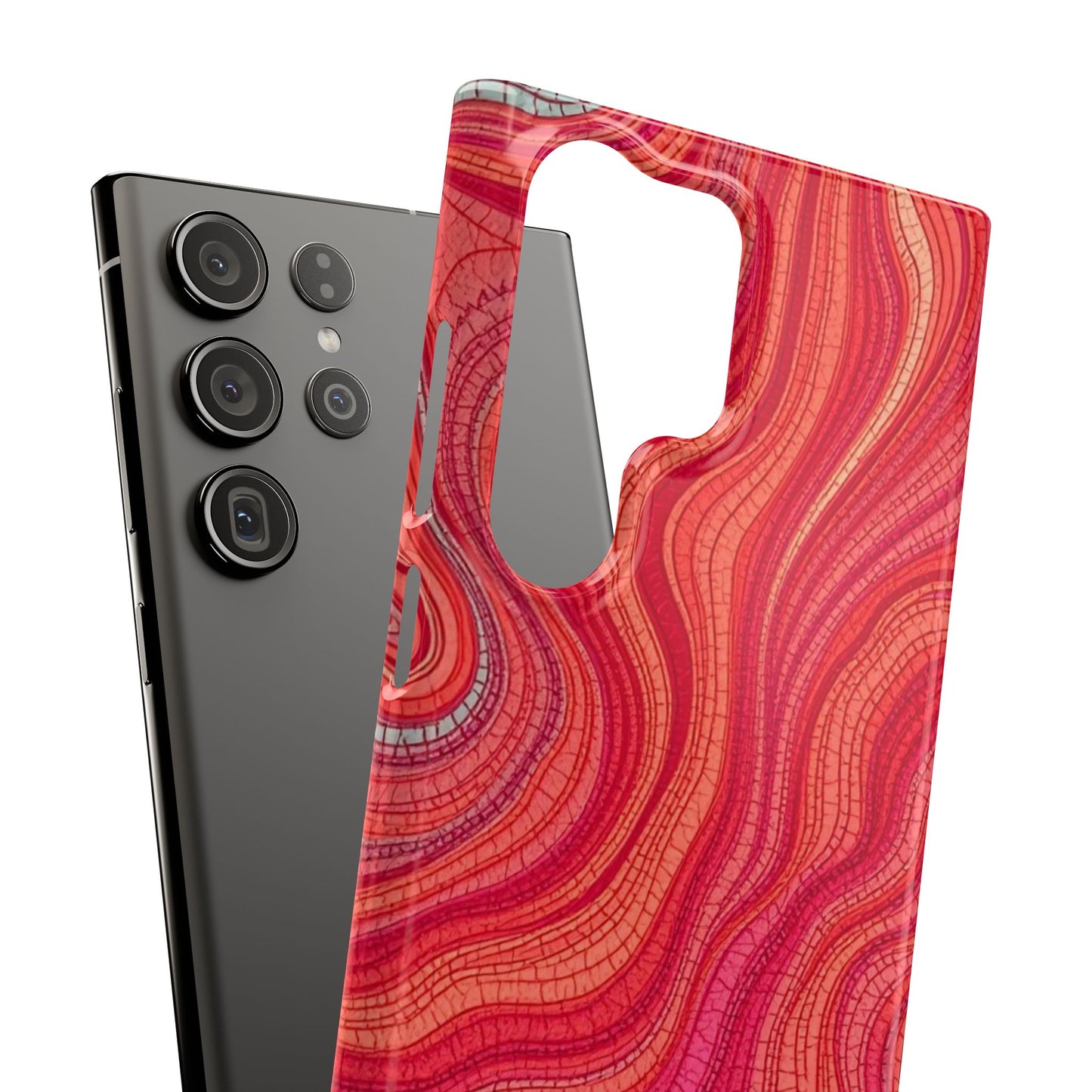 Retro Wavy Red Case