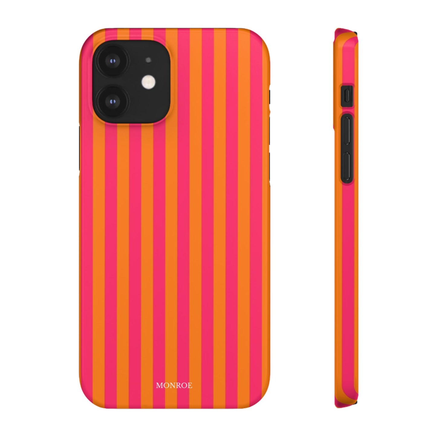 Striped Orange & Pink Case