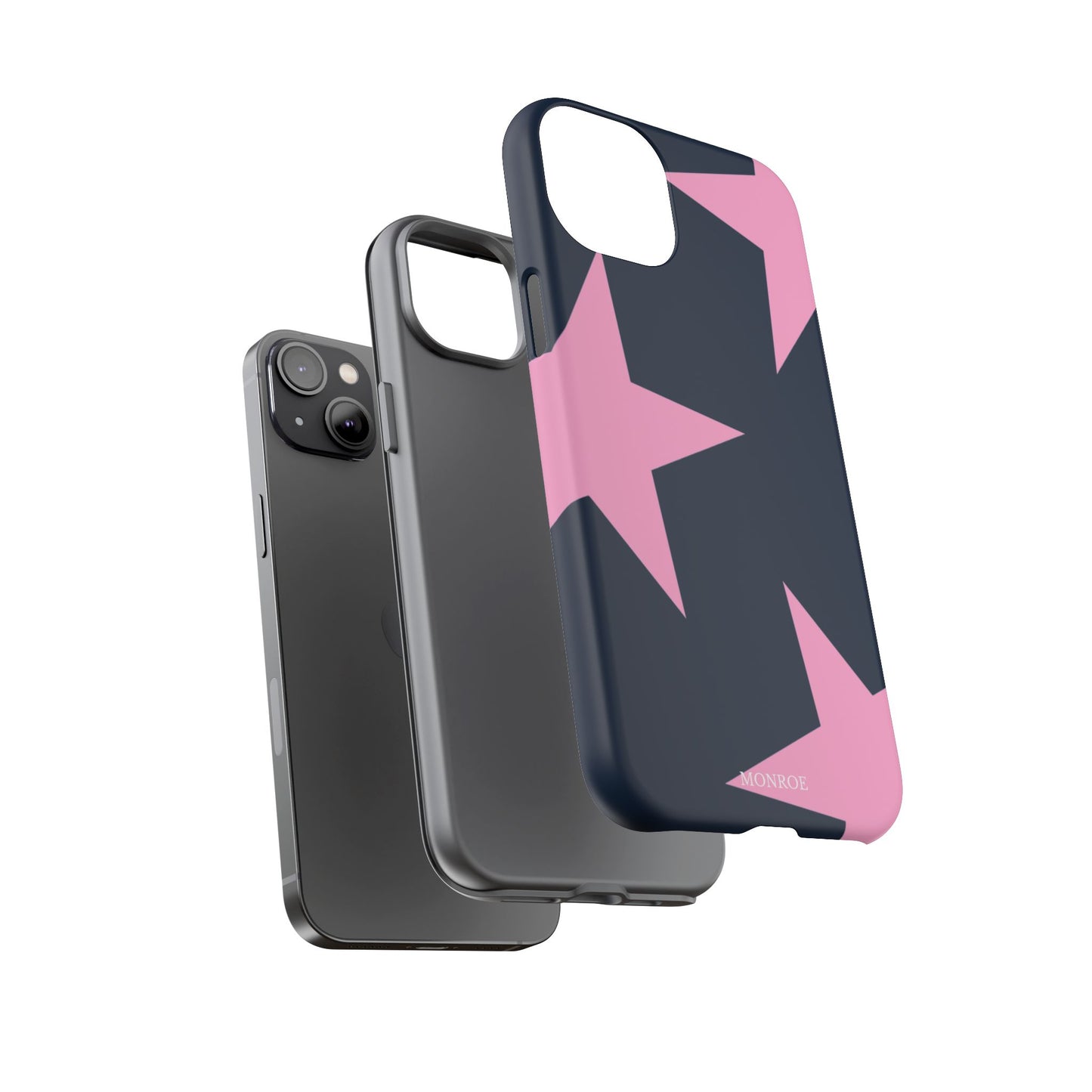 Navy & Pink Star Tough Cover