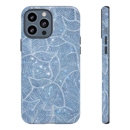 Glacier Blue Floral Tough Case