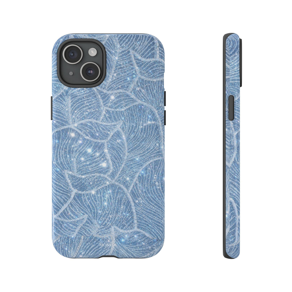 Glacier Blue Floral Tough Case