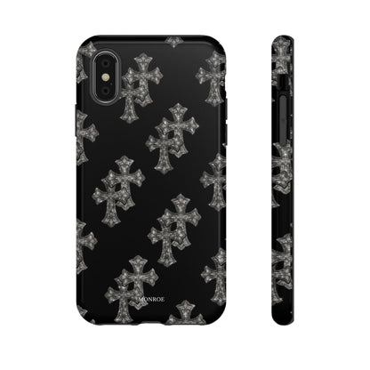 Black Crystal Cross Tough Case