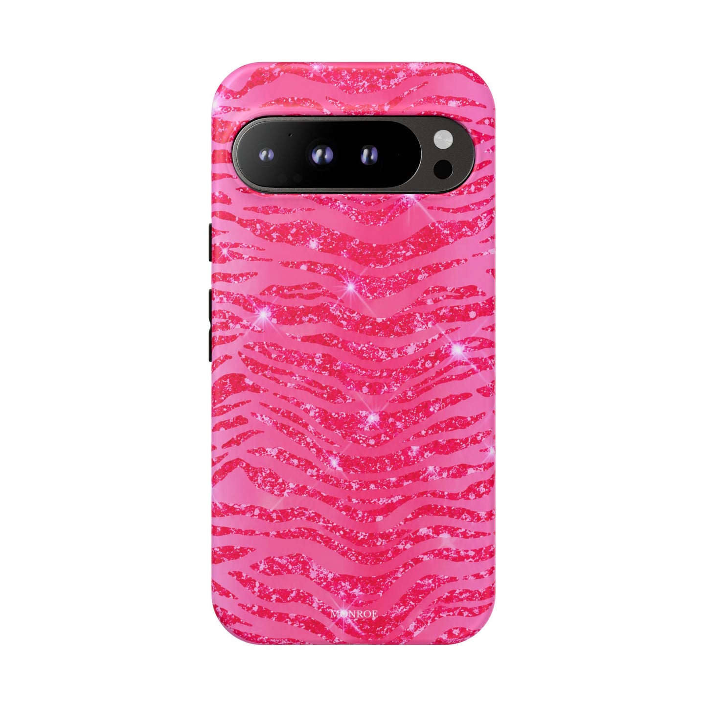 Pink Glitter Zebra Tough Case