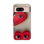 3D Hearts Phone Case