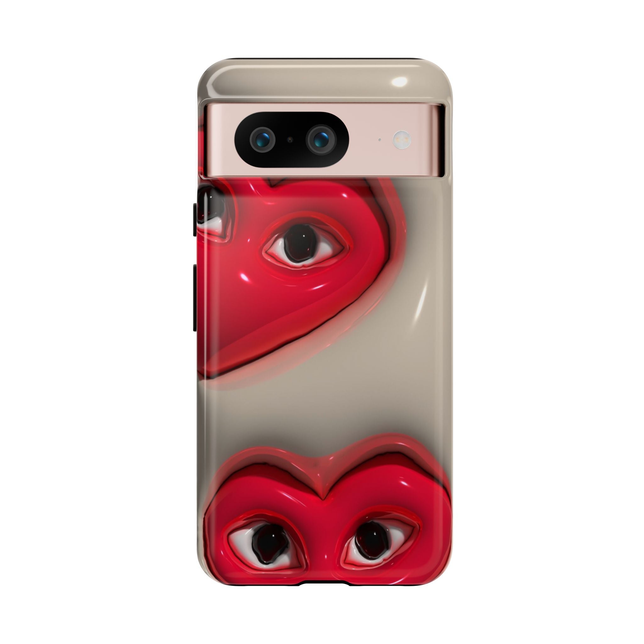 3D Hearts Phone Case