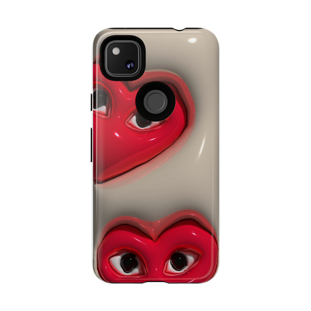 3D Hearts Phone Case