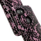 Pink Lace Pattern Tough Phone Case