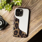 Half Cheetah Print Phone Case