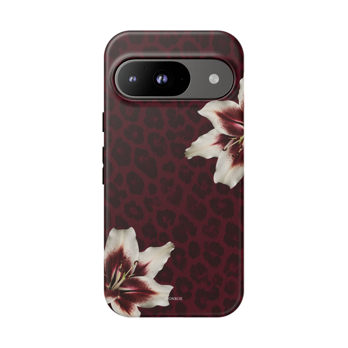 Burgundy Lily Leopard Tough Case