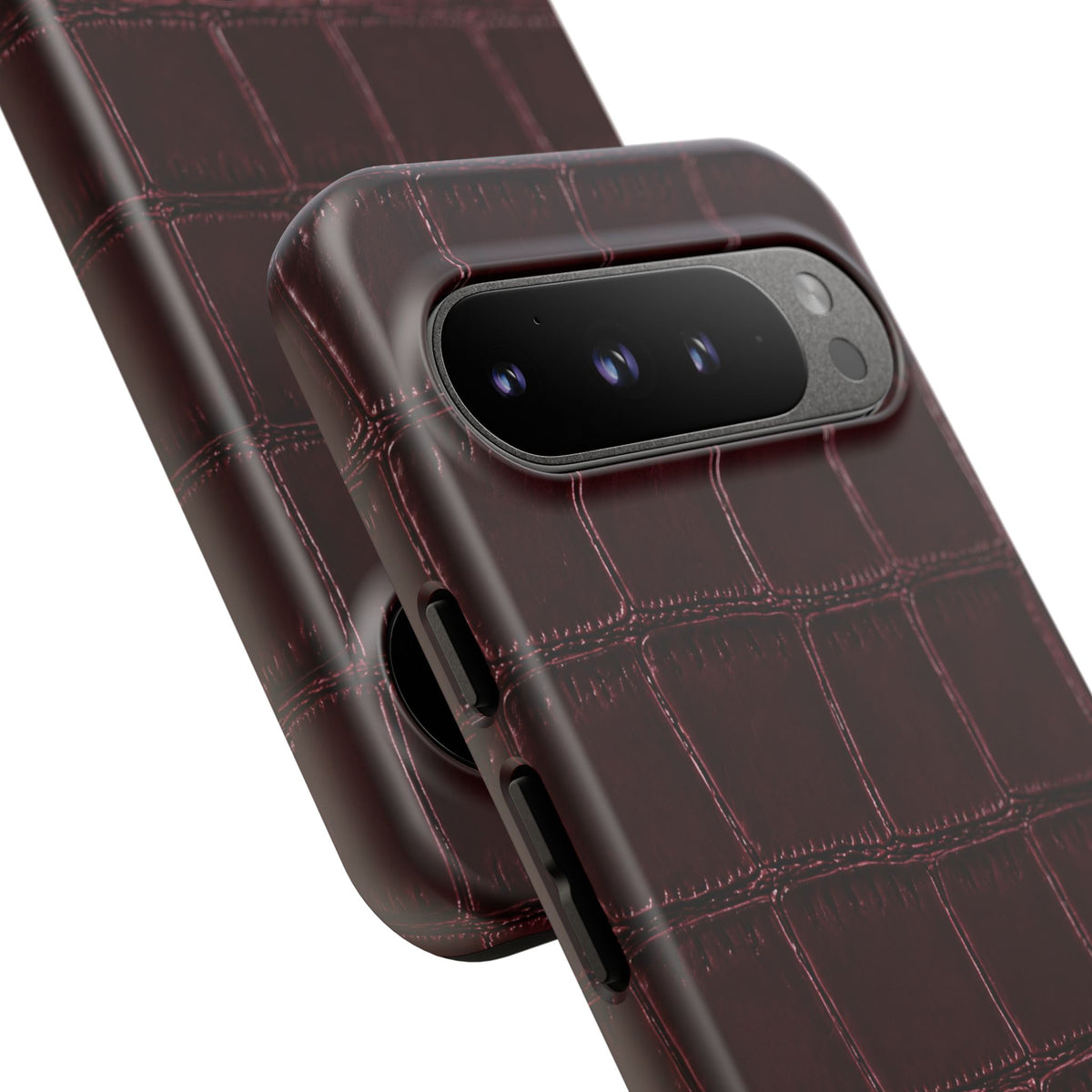 Burgundy Croc Tough Case