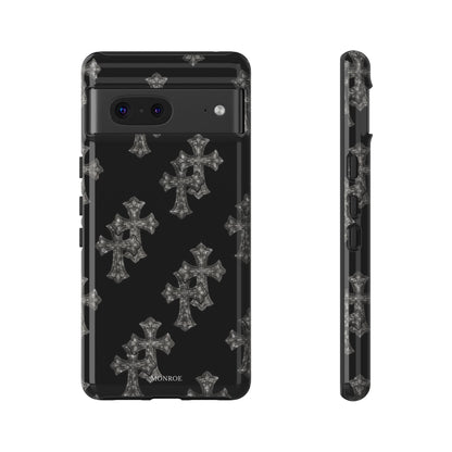 Black Crystal Cross Tough Case