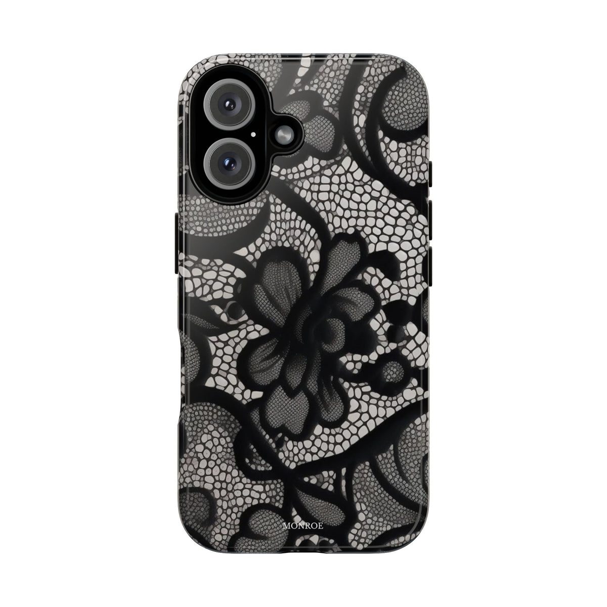 Black Vintage Lace Tough Case
