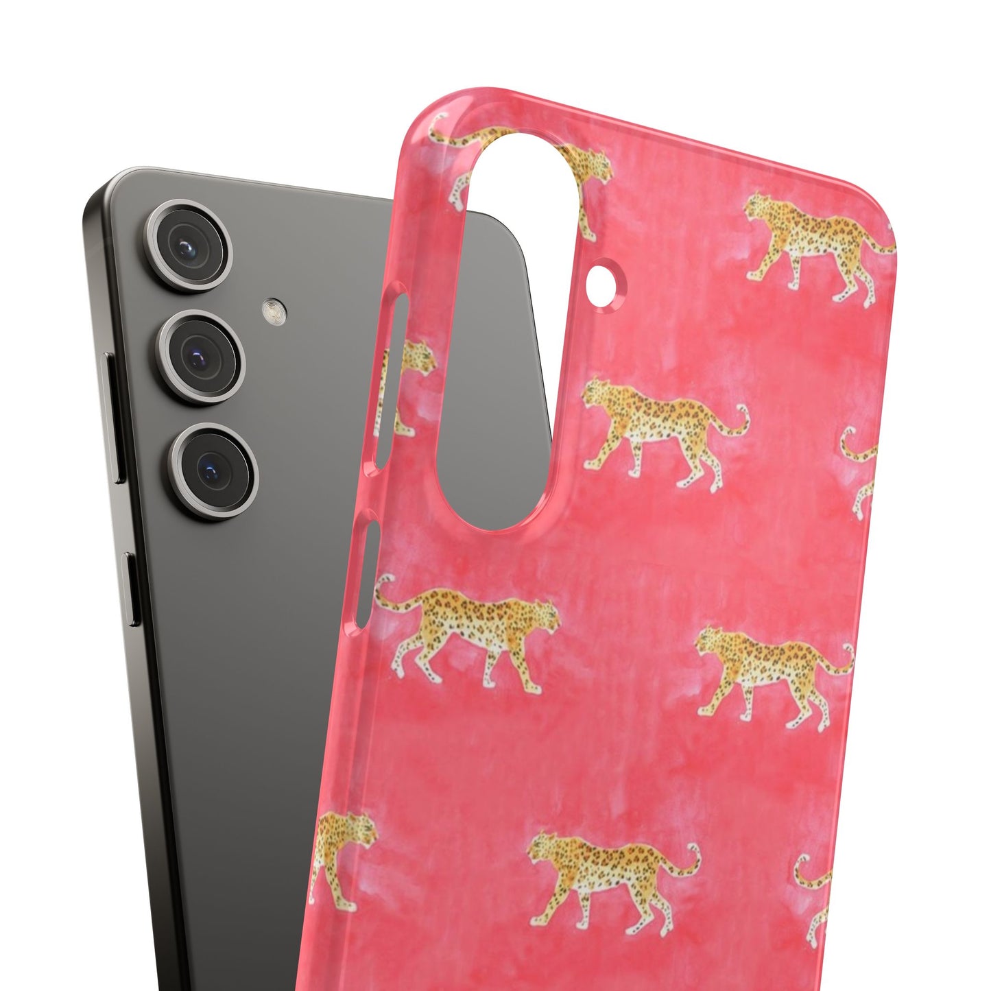 Pink Watercolor Leopard Case